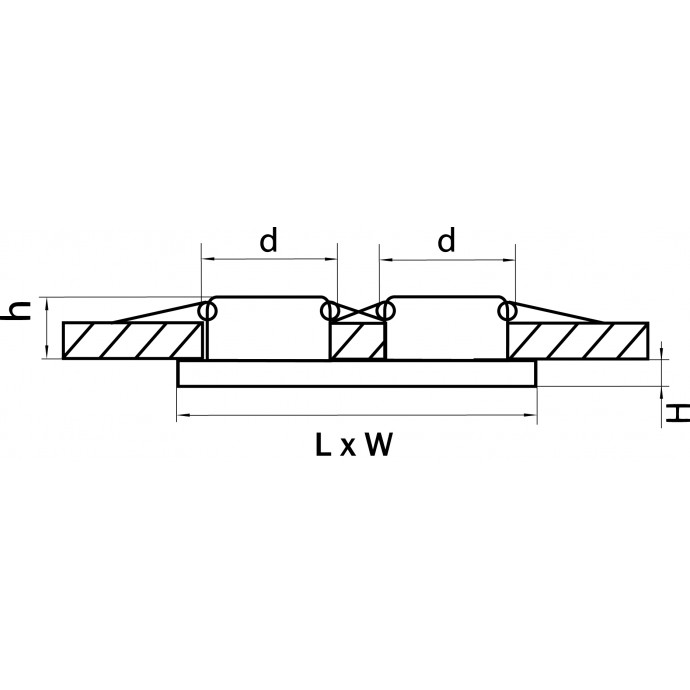 Светильник точечный встраиваемый декоративный под заменяемые галогенные или LED лампы Rifle Lightstar 002544