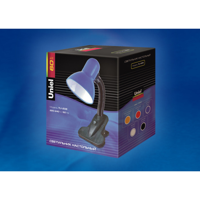 TLI-206 Светильник настольный. Цоколь E27. Цвет черный.