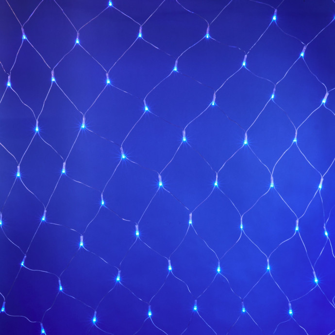 ULD-N2520-240/DTA BLUE IP20 Сетка светодиодная с контроллером, 240 светодиодов, 2.5х2 м, синяя, IP20, провод прозрачный