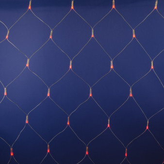 ULD-N2520-240/DTA RED IP20 Сетка светодиодная с контроллером, 240 светодиодов, 2.5х2 м, красная, IP20, провод прозрачный