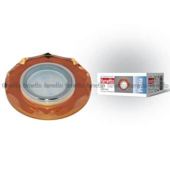 DLS-P105 GU5.3 CHROME/BRONZE Светильник декоративный встраиваемый многоугольник ТМ 