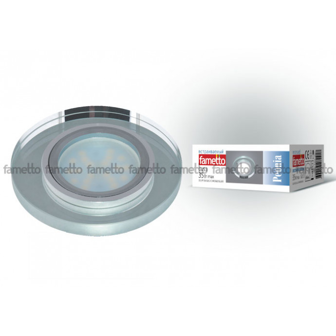 DLS-P106 GU5.3 CHROME/SILVER Светильник декоративный встраиваемый ТМ 