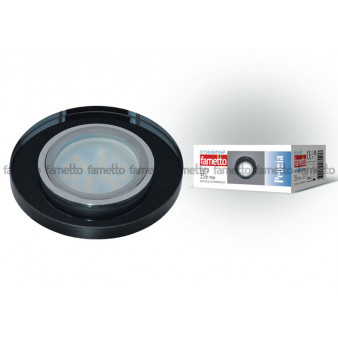 DLS-P106 GU5.3 CHROME/BLACK Светильник декоративный встраиваемый ТМ 