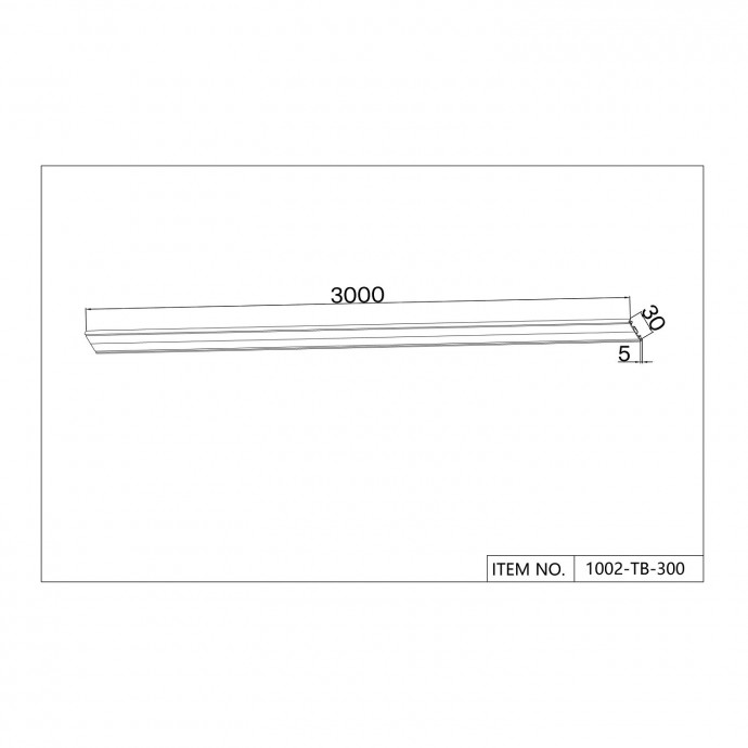 1002-TB-300, шинопровод, L3000xW30xH5, IP20