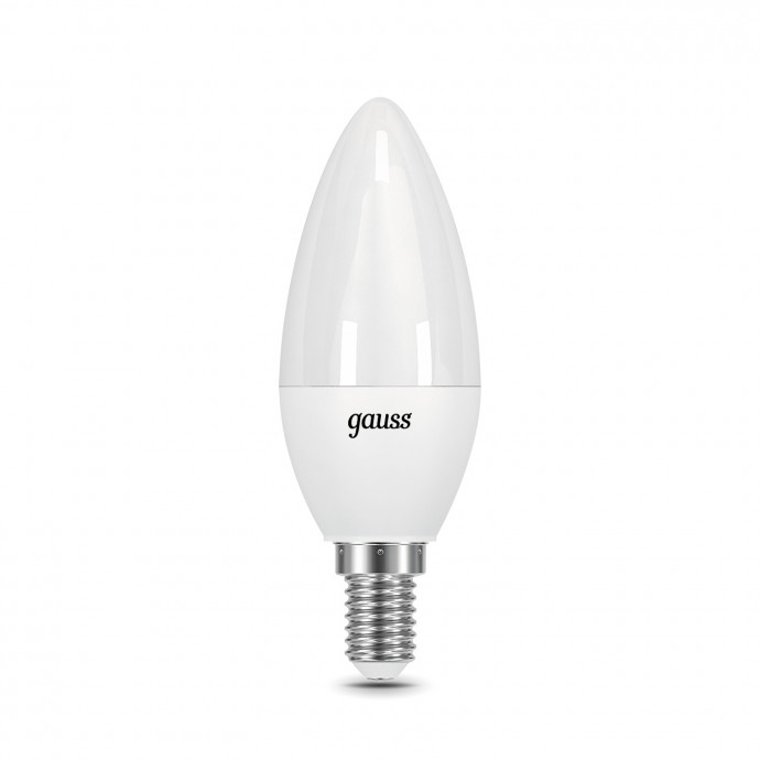 103101107 Лампа Gauss LED Candle E14 6.5W 100-240V 2700K 1/10/50