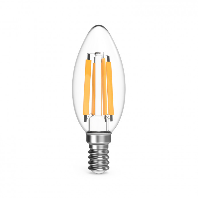103801213 Лампа Gauss Filament Свеча 13W 1150lm 4100К Е14 LED 1/10/50