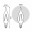 104801205 Лампа Gauss LED Filament Candle Tailed E14 5W 4100K 1/10/50