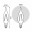 104801209 Лампа Gauss LED Filament Candle tailed, E14, 9W, 4100K 1/1/50, шт