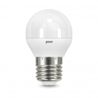 105102207-S Лампа Gauss LED Globe E27 7W 4100K step dimmable 1/10/100, шт