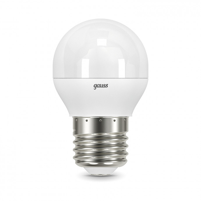105102207-S Лампа Gauss LED Globe E27 7W 4100K step dimmable 1/10/100, шт