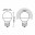 105102207-S Лампа Gauss LED Globe E27 7W 4100K step dimmable 1/10/100, шт