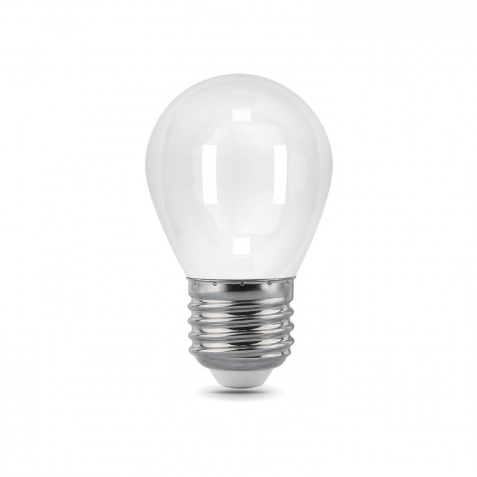 105202209 Лампа Gauss Filament Шар 9W 610lm 4100К Е27 milky LED 1/10/50