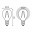 105801213 Лампа Gauss Filament Шар 13W 1150lm 4100К Е14 LED 1/10/50