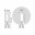 107809105 Лампа Gauss LED G9 AC220-240V 5.5W 480Lm 3000K Glass 1/10/200, шт