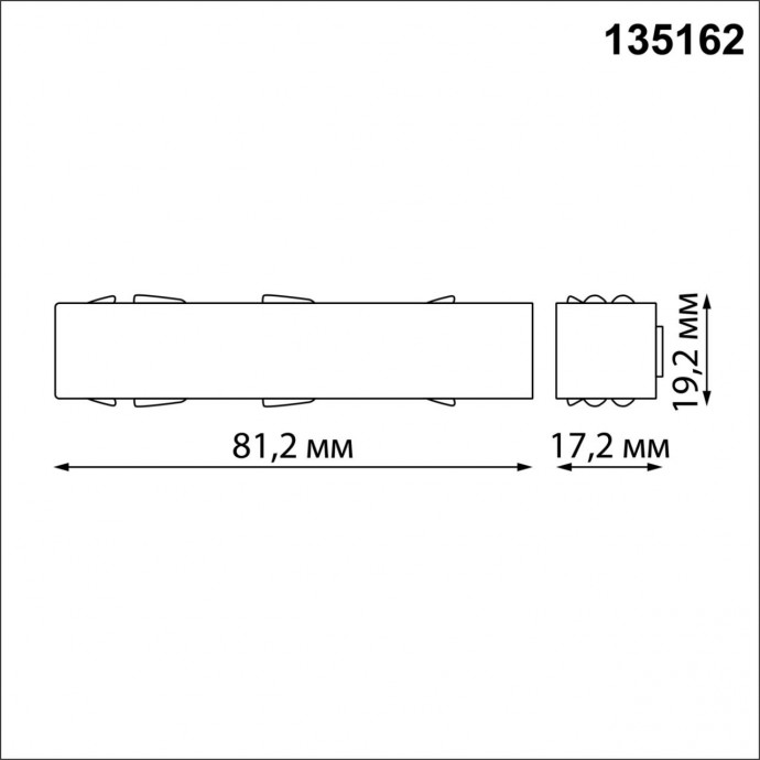 135162 SHINO NT23 000 черный Токопровод IP20 48V FLUM
