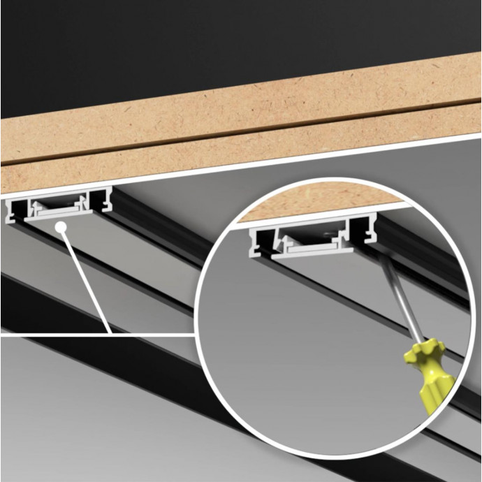 135196 SHINO NT23 000 белый Низковольтный накладной шинопровод, заглушки в комплекте IP20 48V SMAL