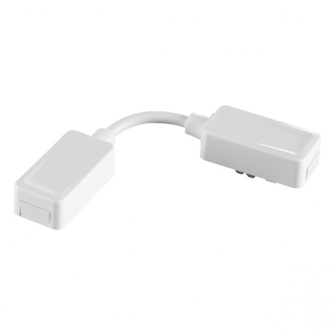 135224 SHINO NT23 000 белый Гибкий соединитель-токопровод для низковольтного шинопровода встраиваемого в ГКЛ и натяжной потолок IP20 48V SMAL