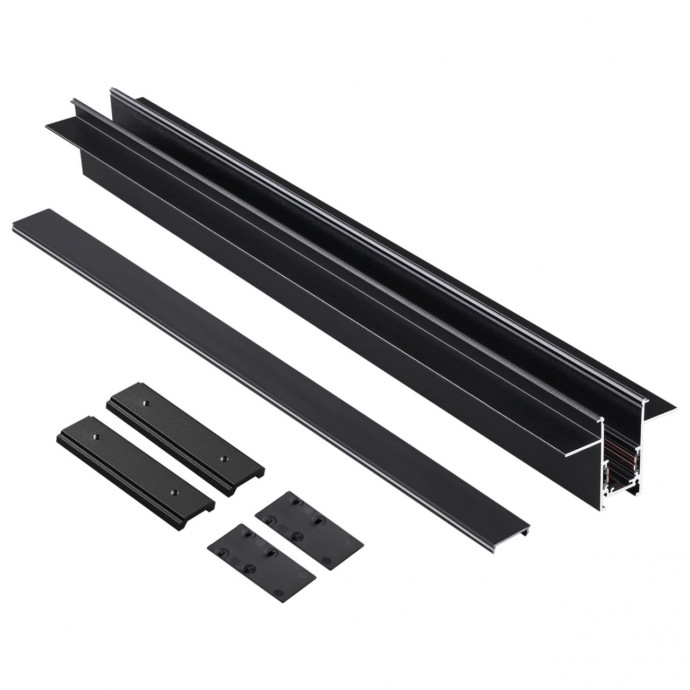 Шинопровод для встраиваемого монтажа в ГКЛ 2м (заглушки 2шт. прямые соединители 2шт. крышка из пласт Novotech FLUM 135230