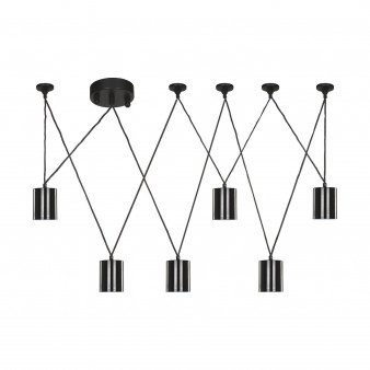 1441-6P, подвесная люстра, D500/1000xH1000, 6xGU10LEDx5W, 2400LM, 3000K, included
