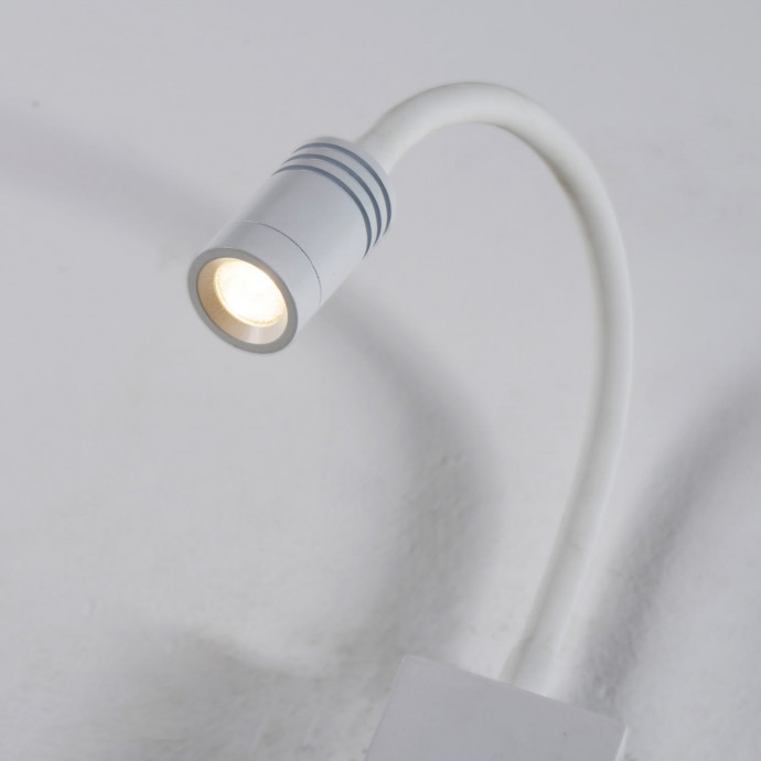 1958-1W, настенный светильник, D120xW60xH200, 1xLEDx3W, 240LM, 3000K, included, switch