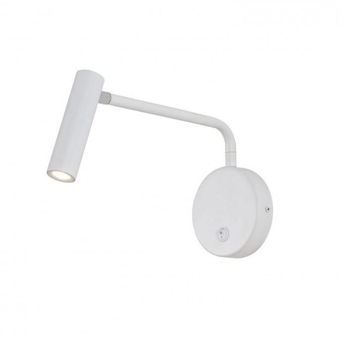 1961-1W, настенный светильник, D120xW60xH100, 1xLEDx3W, 240LM, 3000K, included, switch