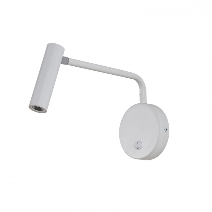 1961-1W, настенный светильник, D120xW60xH100, 1xLEDx3W, 240LM, 3000K, included, switch