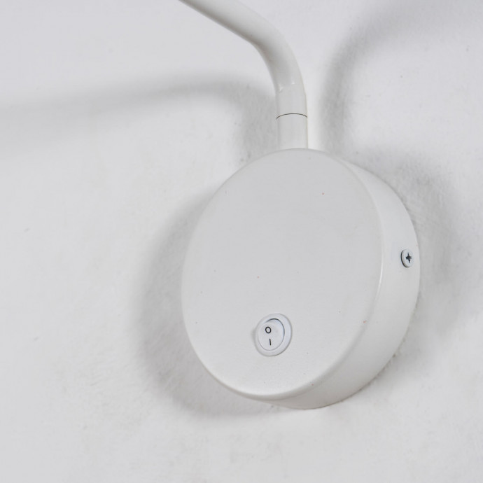 1961-1W, настенный светильник, D120xW60xH100, 1xLEDx3W, 240LM, 3000K, included, switch