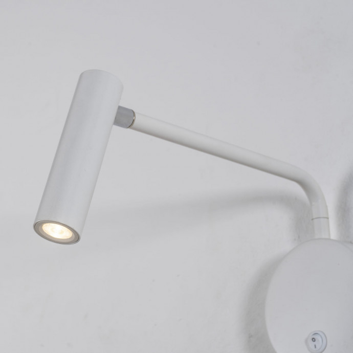 1961-1W, настенный светильник, D120xW60xH100, 1xLEDx3W, 240LM, 3000K, included, switch