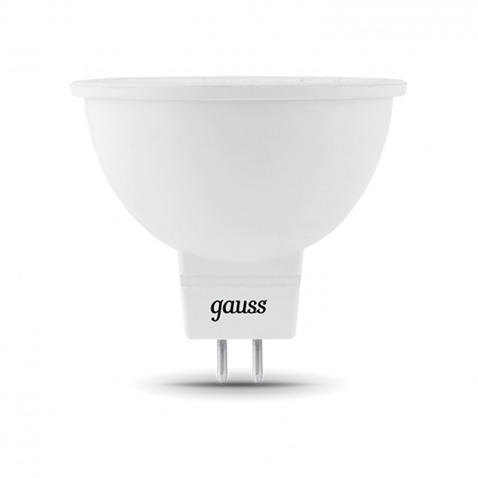 201505105 Лампа Gauss LED MR16 GU5,3 5W 12V 2700K 1/10/100, шт