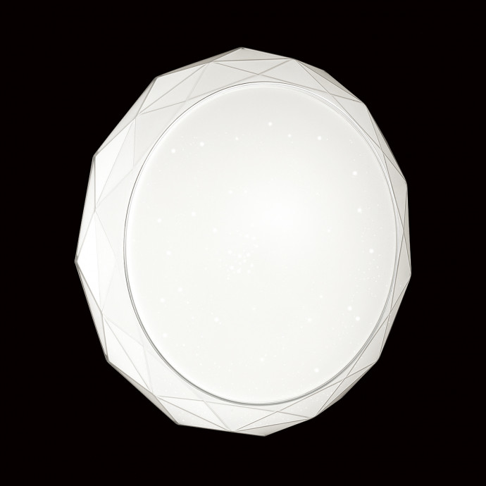 2045/EL PALE SN 089 Светильник пластик/белый/прозрачный LED 72Вт 3000-6000K D500 IP43 пульт ДУ GINO
