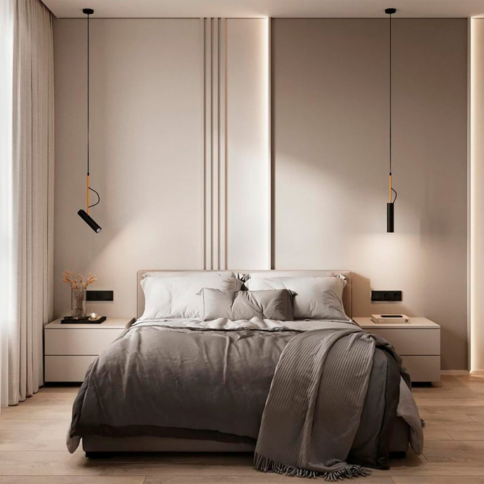 2108-1P, подвес, D55xH500/1500, 1xLEDx5W, 400LM, 3000K, included