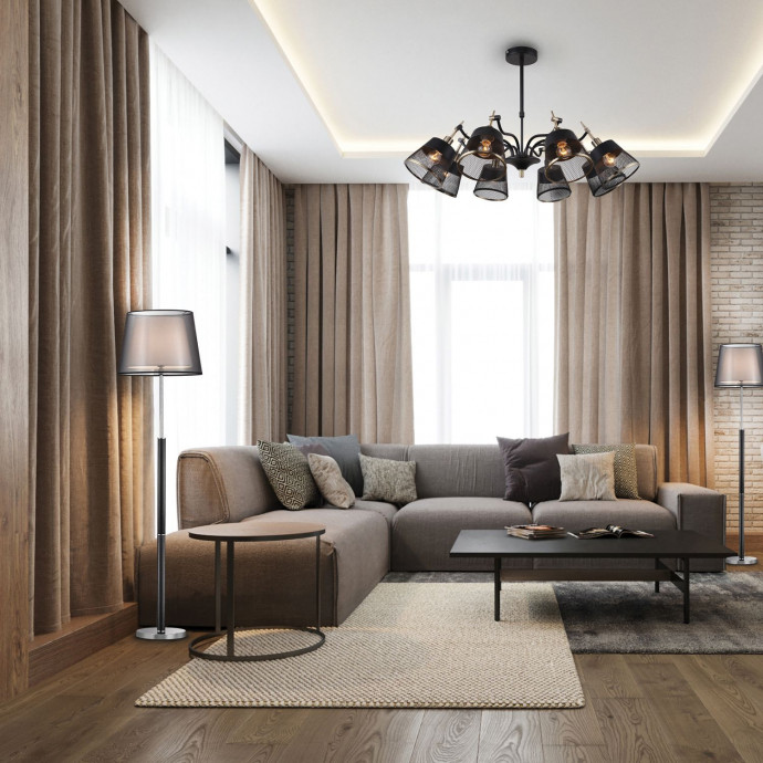 2197-8U, люстра, D780xH340/460, 8xE14x40W