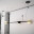 Реечный Подвесной Светильник Palma Wall Lamp 3 Шара + 1 Вазон Горизонтальная By Imperiumloft