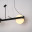Реечный Подвесной Светильник Palma Wall Lamp 3 Шара + 1 Вазон Горизонтальная By Imperiumloft