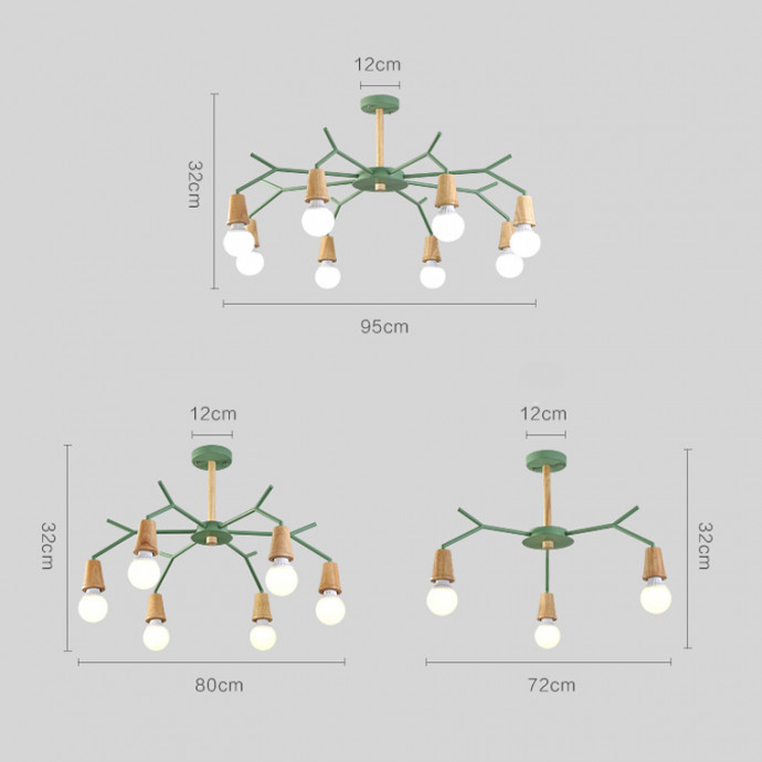 Потолочная Люстра Les Color D72 Yellow By Imperiumloft