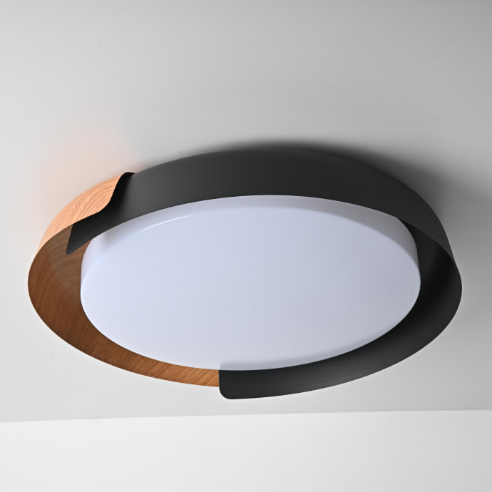 Потолочный Светильник Adda Black/Wood By Imperiumloft