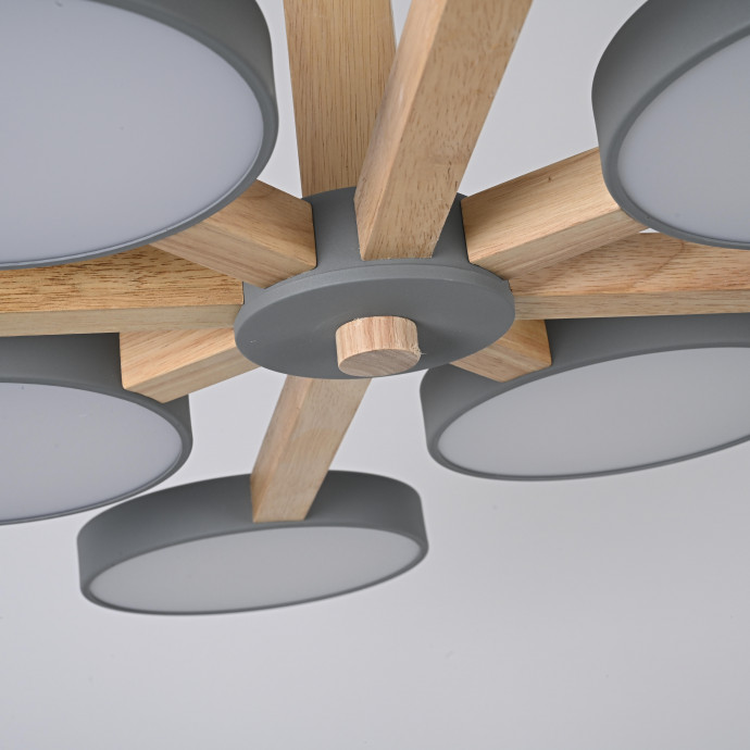 Потолочная Люстра Turna L8 Grey By Imperiumloft