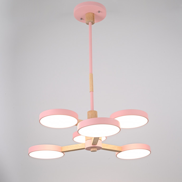 Люстра На Штанге Turna Dbl L6 Pink By Imperiumloft