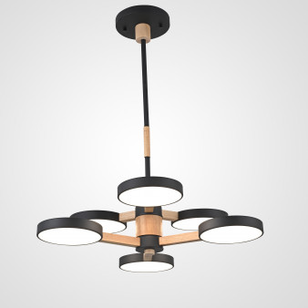 Люстра На Штанге Turna Dbl L6 Black By Imperiumloft