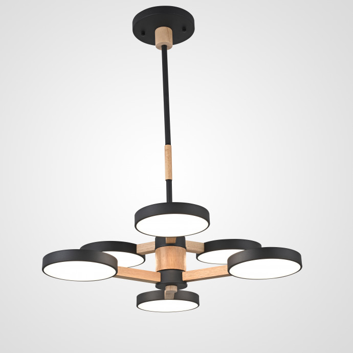 Люстра На Штанге Turna Dbl L6 Black By Imperiumloft