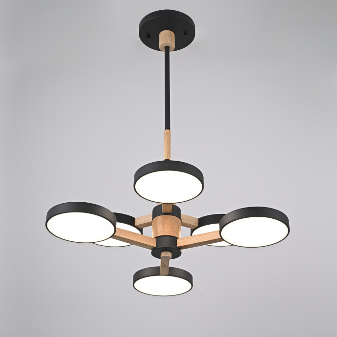 Люстра На Штанге Turna Dbl L6 Black By Imperiumloft