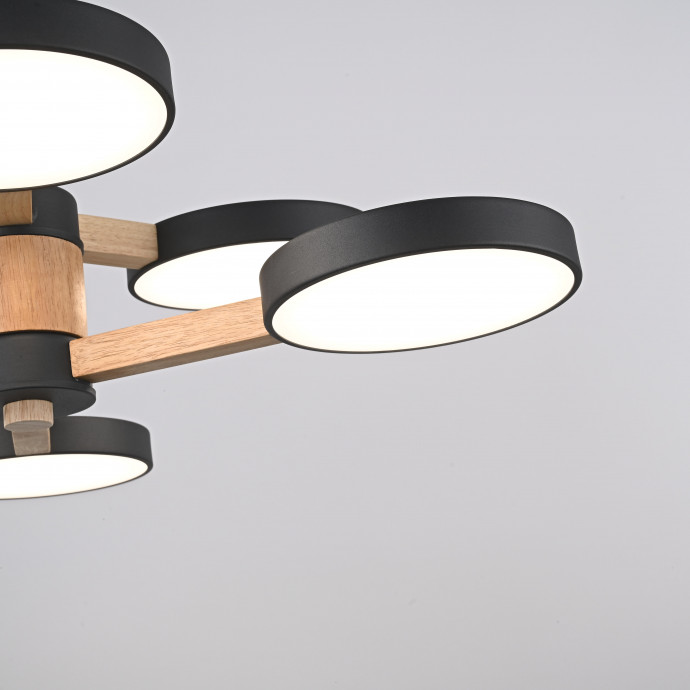 Люстра На Штанге Turna Dbl L6 Black By Imperiumloft