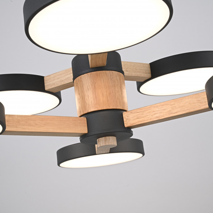 Люстра На Штанге Turna Dbl L6 Black By Imperiumloft