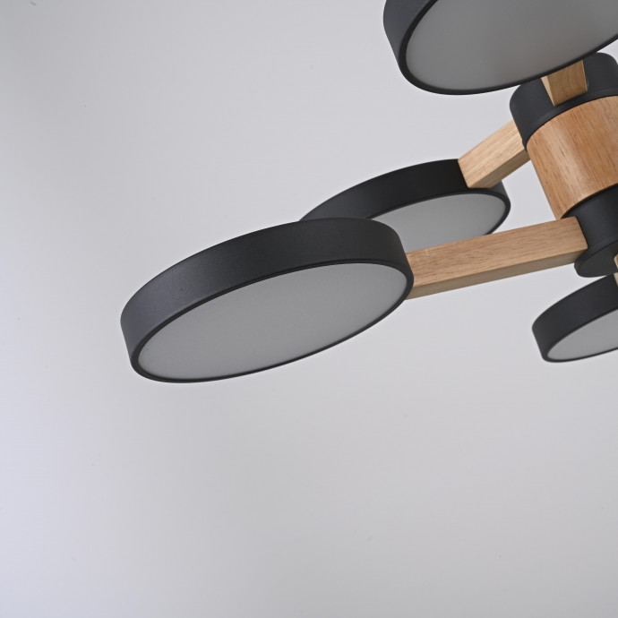 Люстра На Штанге Turna Dbl L6 Black By Imperiumloft