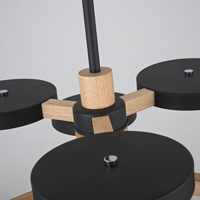 Люстра На Штанге Turna Dbl L6 Black By Imperiumloft