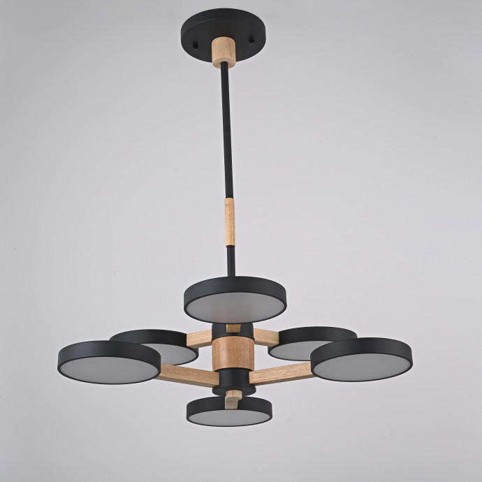 Люстра На Штанге Turna Dbl L6 Black By Imperiumloft