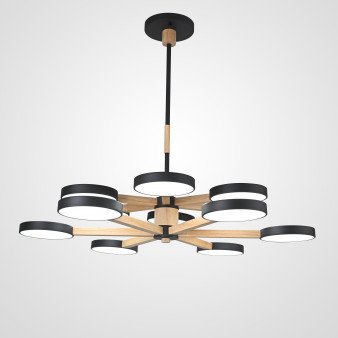 Люстра На Штанге Turna Dbl L12 Black By Imperiumloft