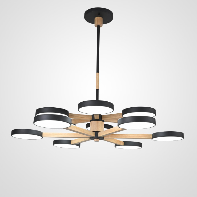 Люстра На Штанге Turna Dbl L12 Black By Imperiumloft