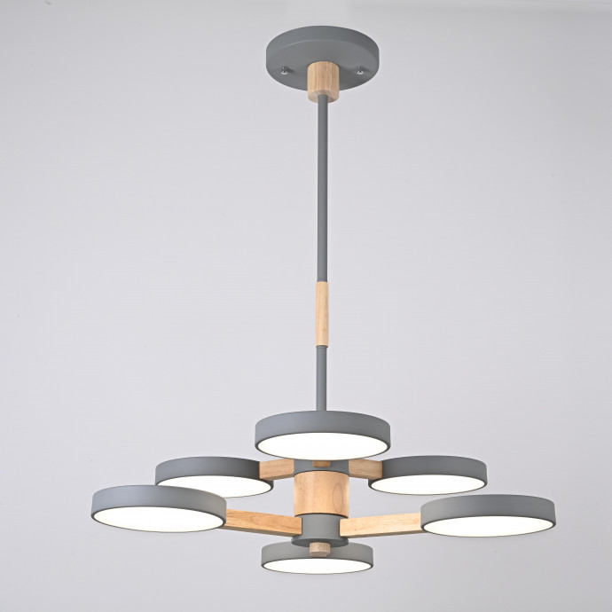 Люстра На Штанге Turna Dbl L6 Gray By Imperiumloft