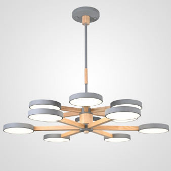 Люстра На Штанге Turna Dbl L12 Gray By Imperiumloft